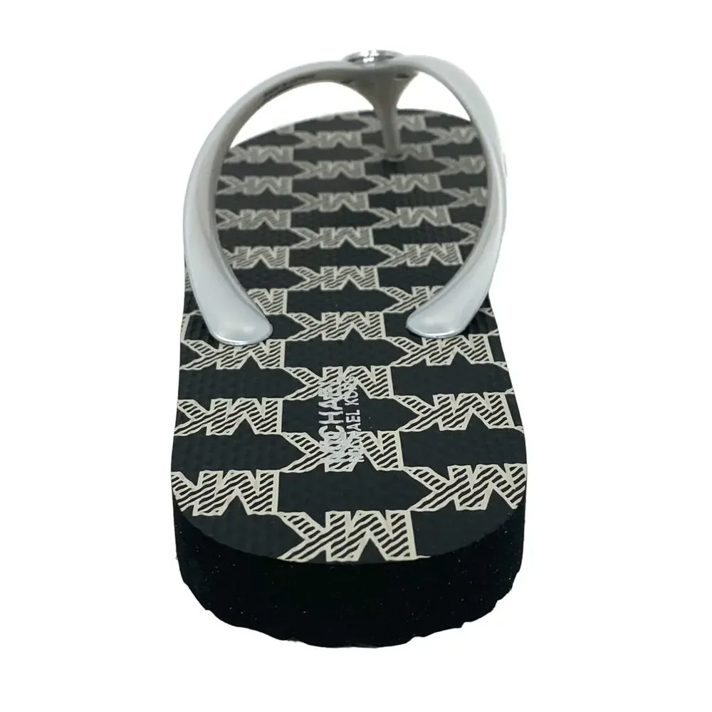 MICHAEL KORS FLIP-FLOP STRIPE EVA BLACK MULTI, 10 (US)